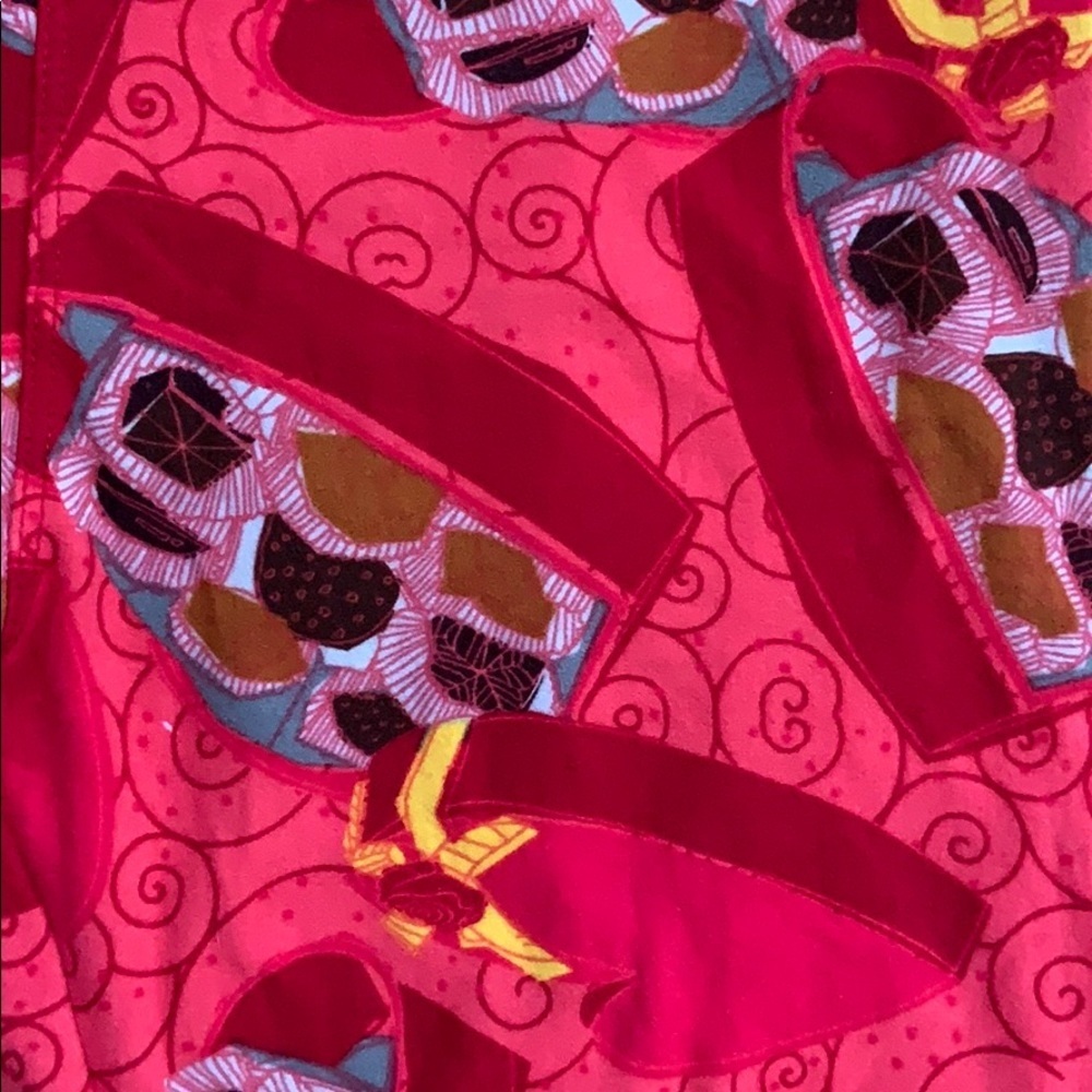 LULAROE Valentine Heart Print Leggings Sz OS - Picture 3 of 3